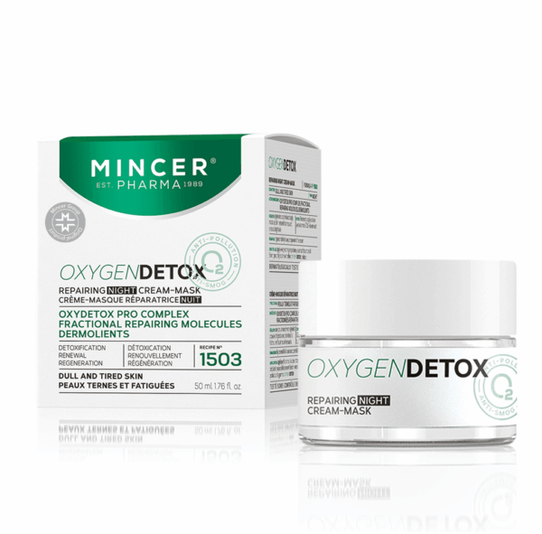Mincer Pharma OxygenDetox Repairing Night Cream-Mask 50ml, yövoidenaamio
