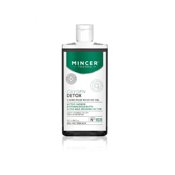 Mincer Pharma OxygenDetox Purifying Carbo-Gel 250ml, syväpuhdistava puhdistusgeeli