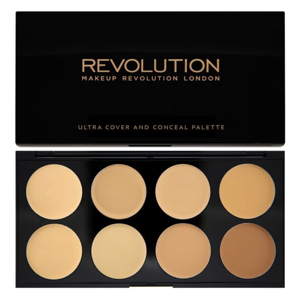 Makeup Revolution Ultra Cover & Conceal Palette Light Medium - Image 2