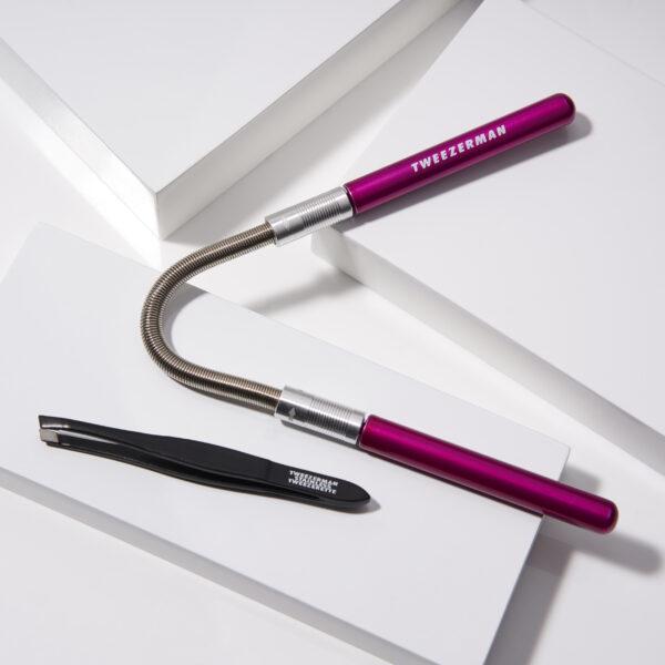 Tweezerman Smooth Finish Facial Hair Remover, kasvokarvojen poistojousi ja pinsetit - Image 2