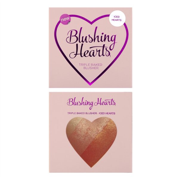 Makeup Revolution I Love Makeup Heart Blusher Iced Heart - Image 2