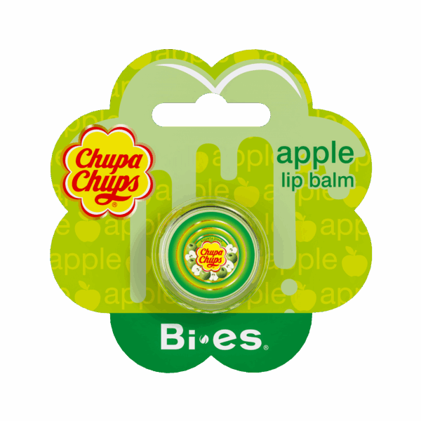 Chupa Chups Apple Lip Balm In Pot, huulirasva purkissa