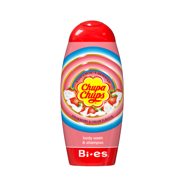 Chupa Chups 2in1 Body Wash & Shampoo Strawberry, suihkugeeli
