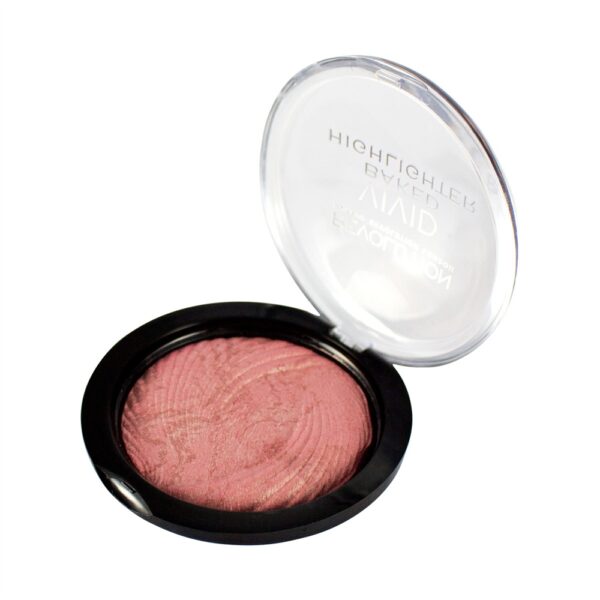 Makeup Revolution Vivid Baked Highlighter Rose Gold Lights - Image 2