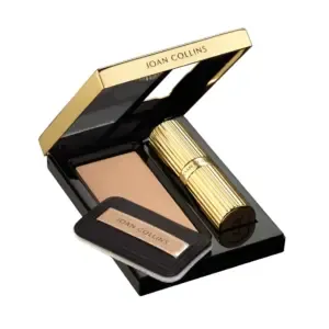 JOAN COLLINS Lipstick & Powder Compact Duo, puuteri ja huulipunapaletti