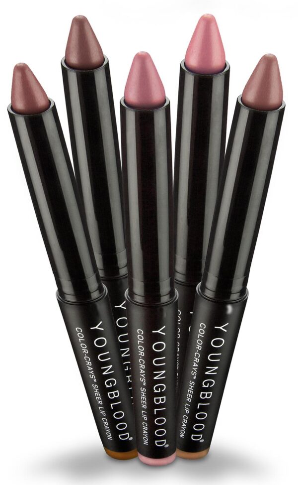 Youngblood Sheer Lip Crayon, kuultohuulipuna puikossa ALE