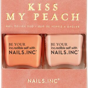 NailsInc Duo Kiss My Peach kynsilakkaduo