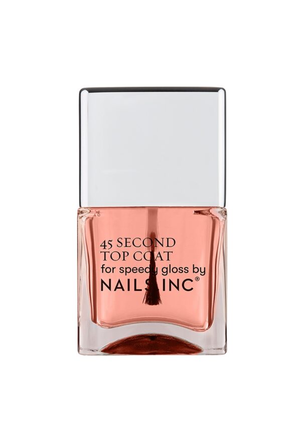 NailsInc Kensington Caviar 45 Second Top Coat, nopeasti kuivuva päällyslakka