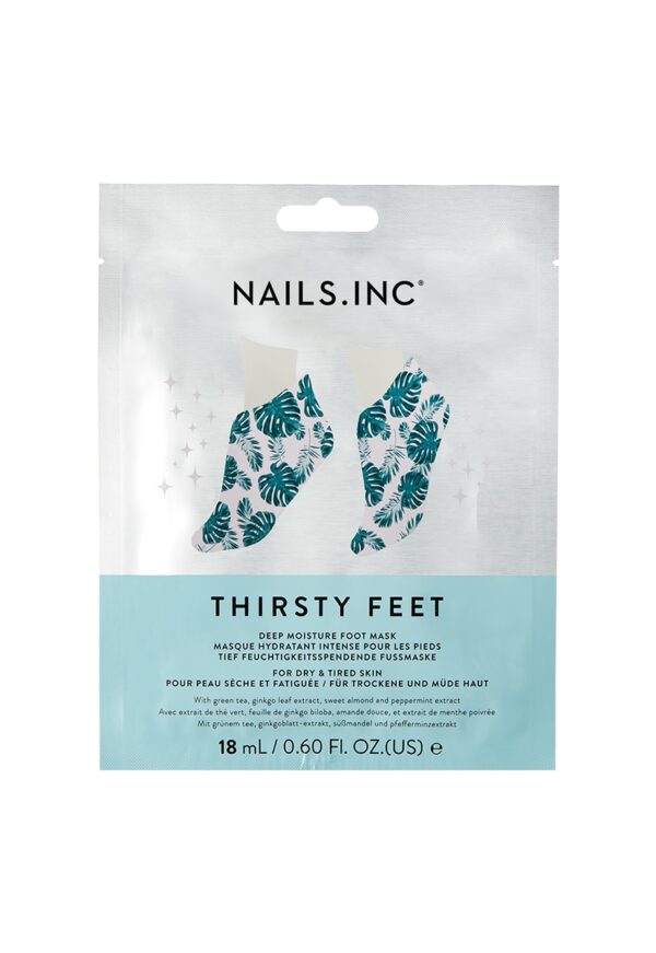 NailsInc Thirsty Feet Foot Mask, kosteuttavat naamiosukat