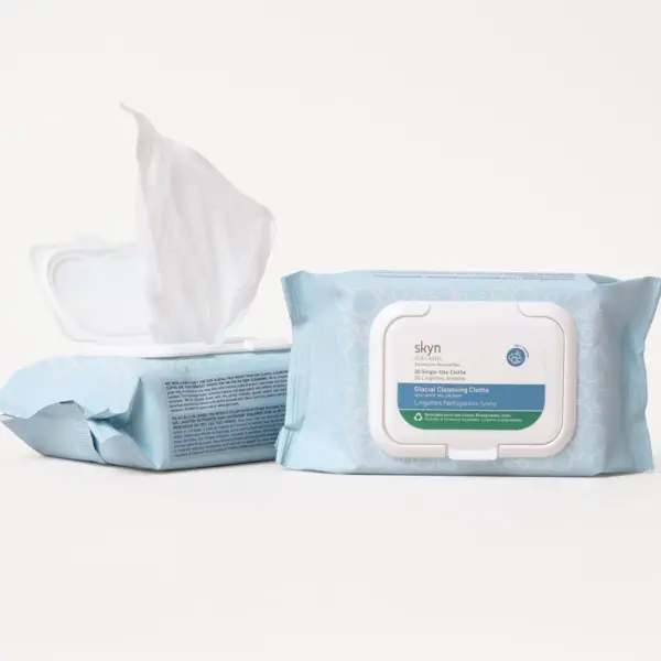 skyn ICELAND Glacial Cleansing Cloths 30kpl, meikinpoistopyyhkeet - Image 3