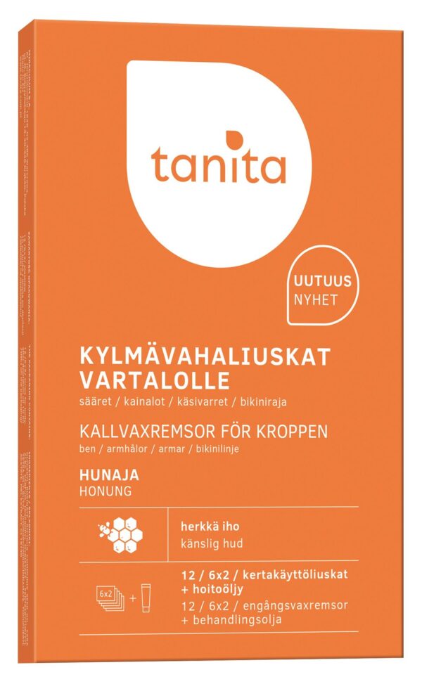 Tanita Hair Removal Wax Stripes For Body - Honey, vahaliuskat vartalolle - Image 2