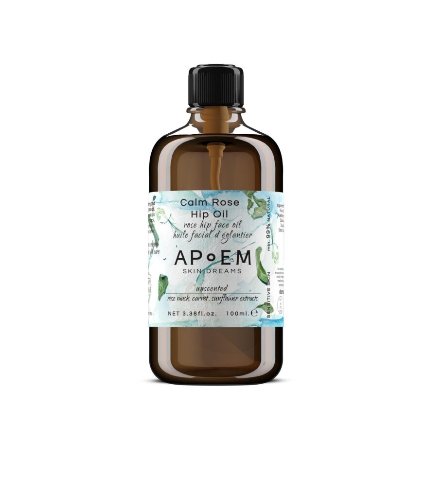Apoem Calm Rose Hip Oil 100ml, rauhoittava öljyseerumi