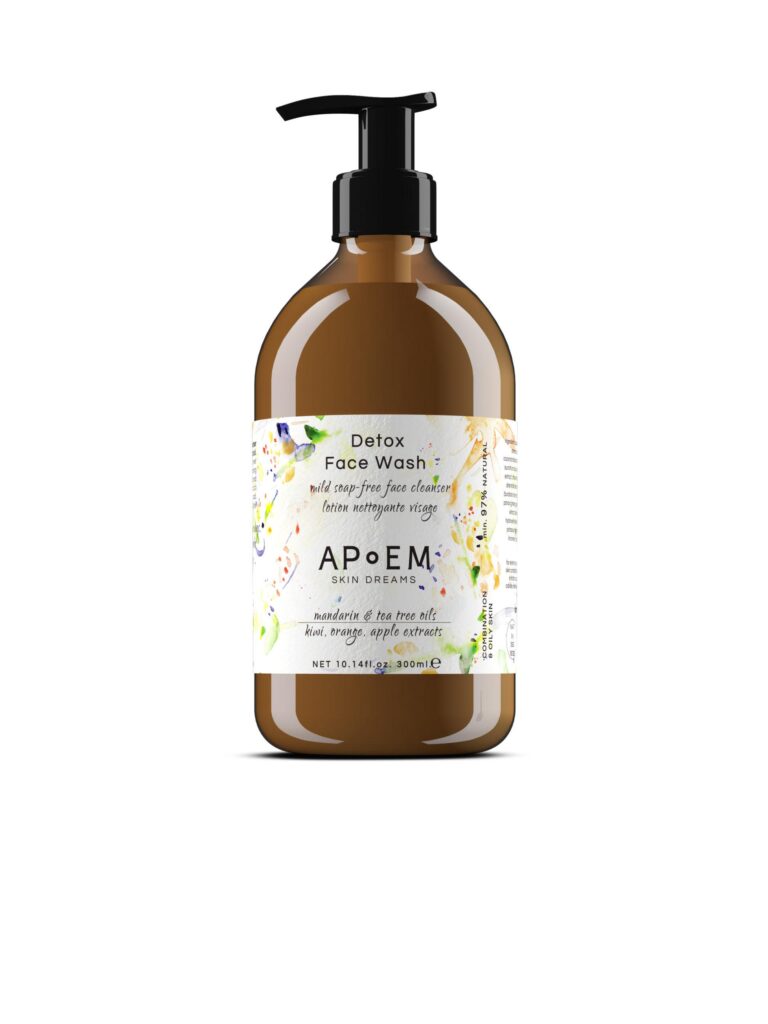 Apoem Detox Face Wash 300ml, syväpuhdistava puhdistustuote