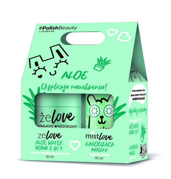 FLOSLEK zelove mistlove gift set Aloe, lahjapakkaus