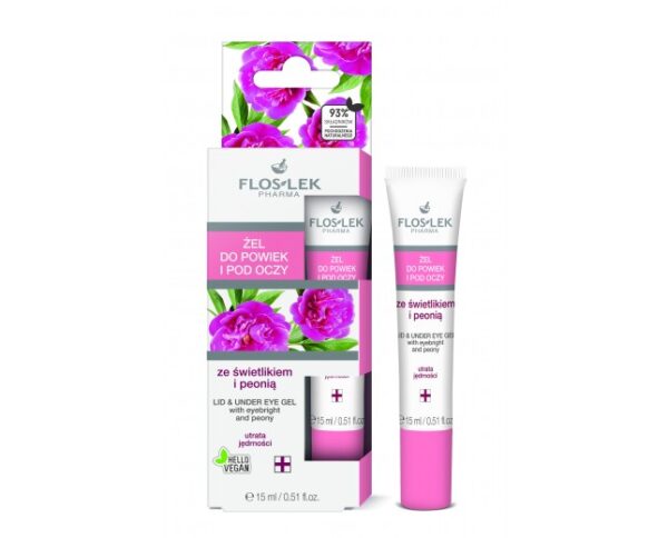 FLOSLEK Lid and Undereye Gel with EYEBRIGHT, Peony