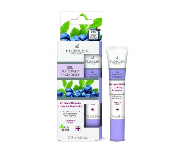 FLOSLEK Lid and Undereye Gel with EYEBRIGHT, Bilberry