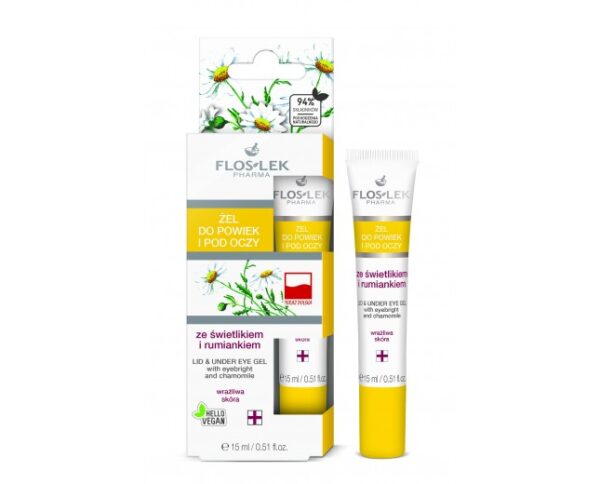 FLOSLEK Lid and Undereye Gel with EYEBRIGHT, Chamomile