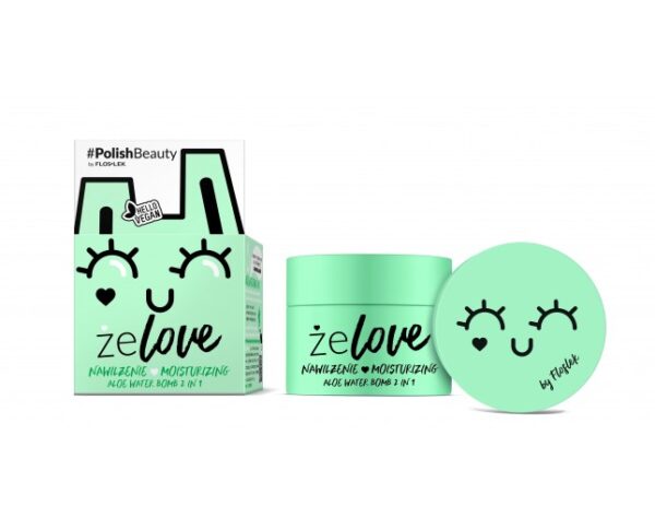 FLOSLEK zelove Aloe water bomb 2 in 1, geelivoide