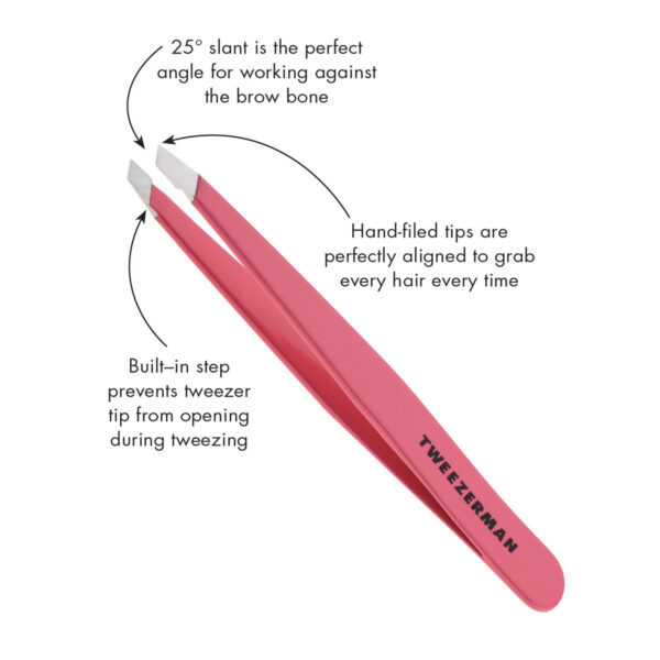 Tweezerman Slant Tweezer Geranium, maailmankuulut pinsetit - Image 2