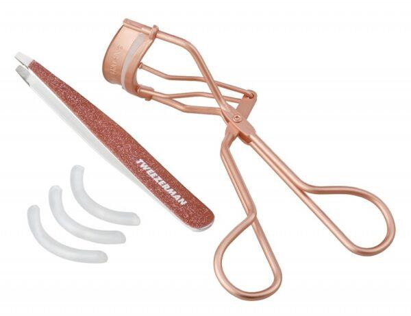 Tweezerman Glam Up Gift Set, pinsetit ja ripsientaivutin lahjapakkauksessa - Image 3