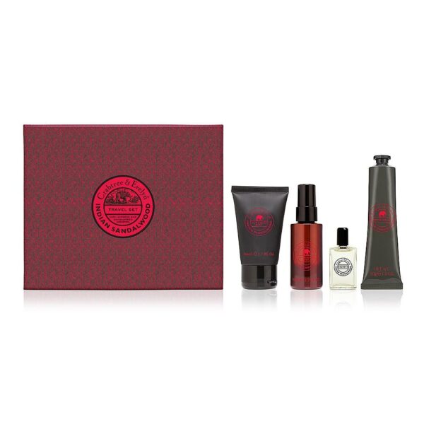 Crabtree & Evelyn Indian Sandalwood Travel Set, miehen matkapakkaus