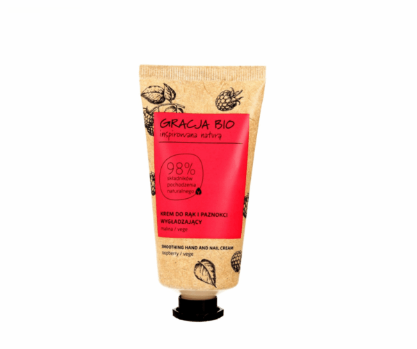 Gracja Bio Smoothing Hand & Nail Cream, käsivoide vadelma