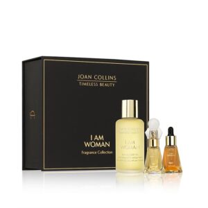 JOAN COLLINS I AM WOMAN Fragrance Silk Collection lahjapakkaus