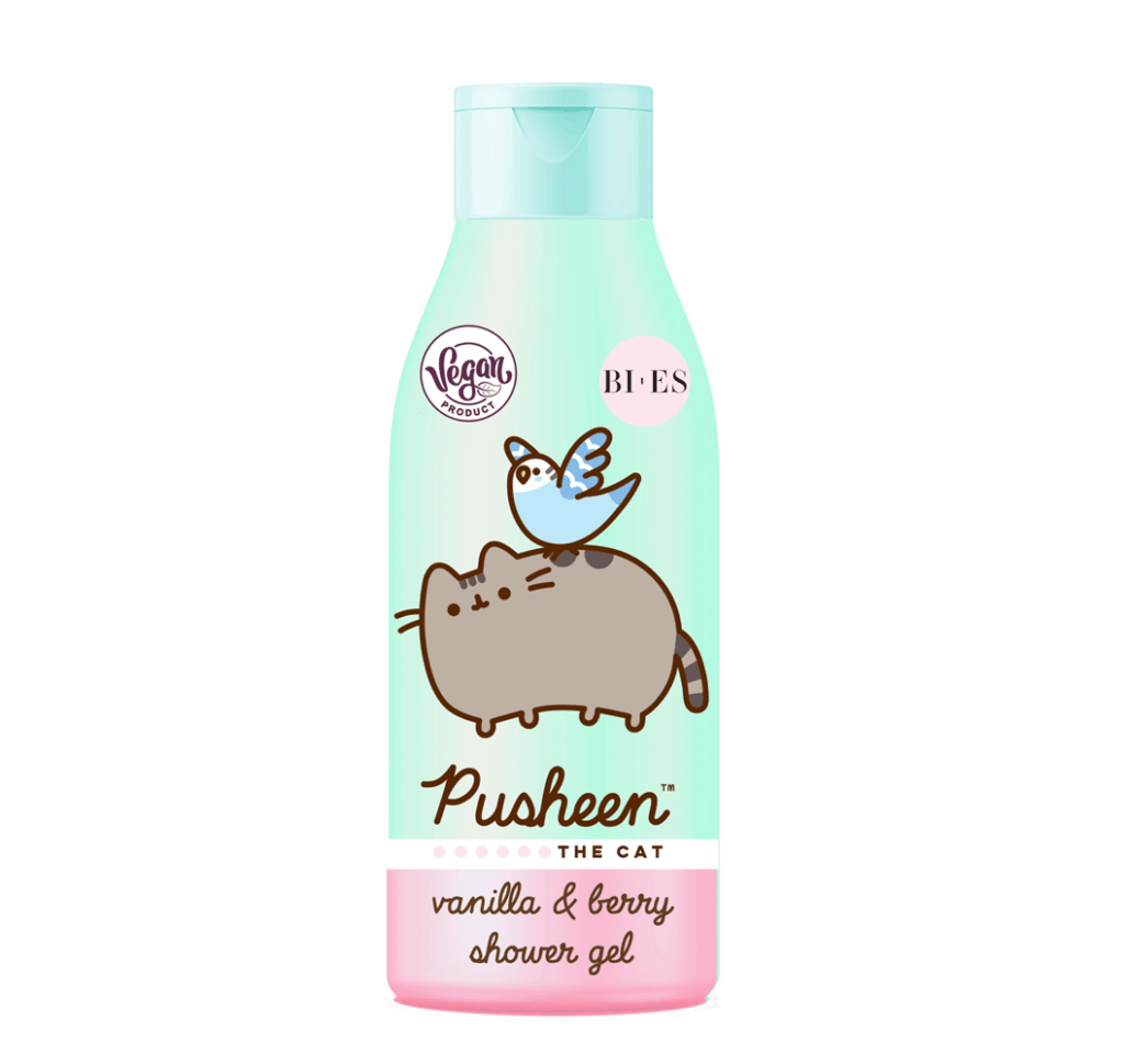 Bies Pusheen Shower Gel Vanilla Berry 400ml, suihkugeeli