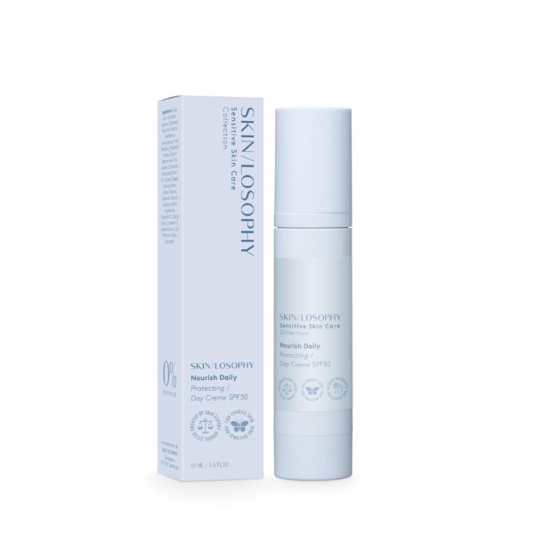 Skinlosophy Nourish Daily Protecting Day Creme SPF30 50ml, suojaava ja rauhoittava päivävoide