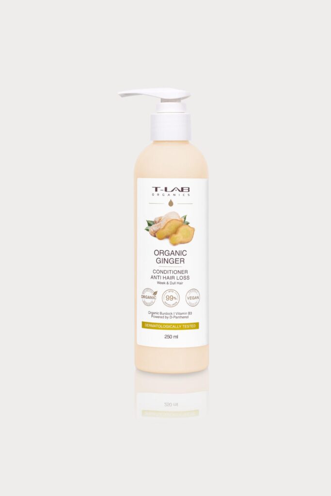 T-LAB Organic Ginger Anti-Hair Loss Conditioner 250ml, hoitoaine