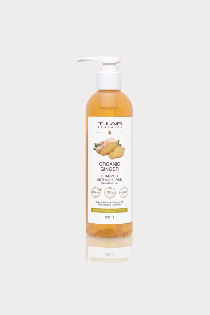 T-LAB Organic Ginger Anti-Hair Loss Shampoo 250ml, Shampoo