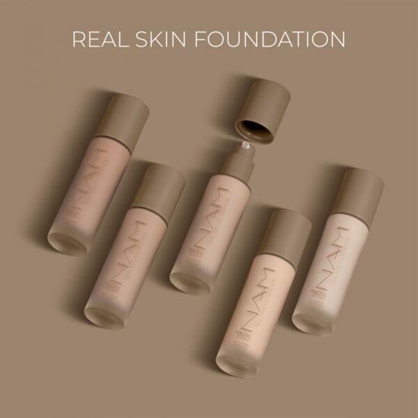 NAM Real Skin Foundation 05 Warm Beige, meikkivoide - Image 5