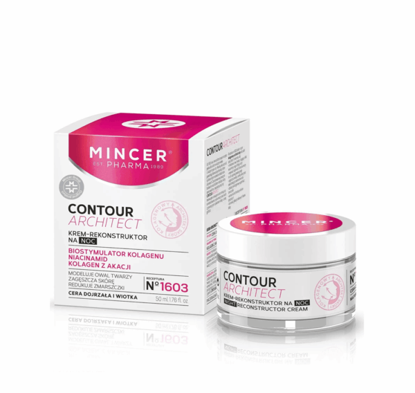 Mincer Pharma ContourArchitect Night Reconstructor Cream 50ml, tehokas yövoide