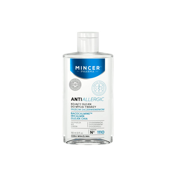 Mincer Pharma AntiAllergic Soothing Oil Face Wash 150ml, puhdistusöljy herkälle iholle