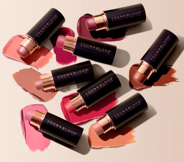 Youngblood VividLuxe Creme Blush Stick 9,5g, kermainen poskipunapuikko