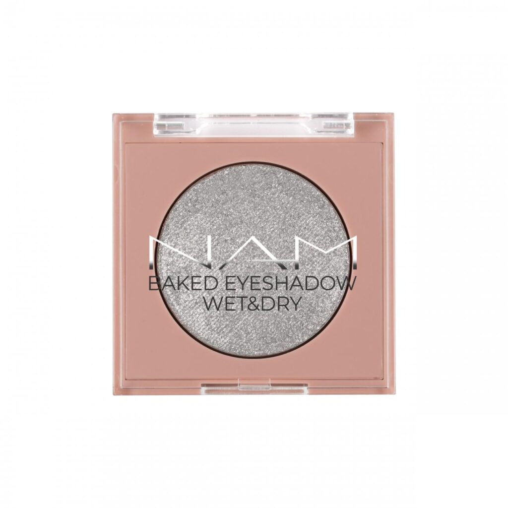 NAM Baked Eyeshadow 02 Silver Lining, luomiväri