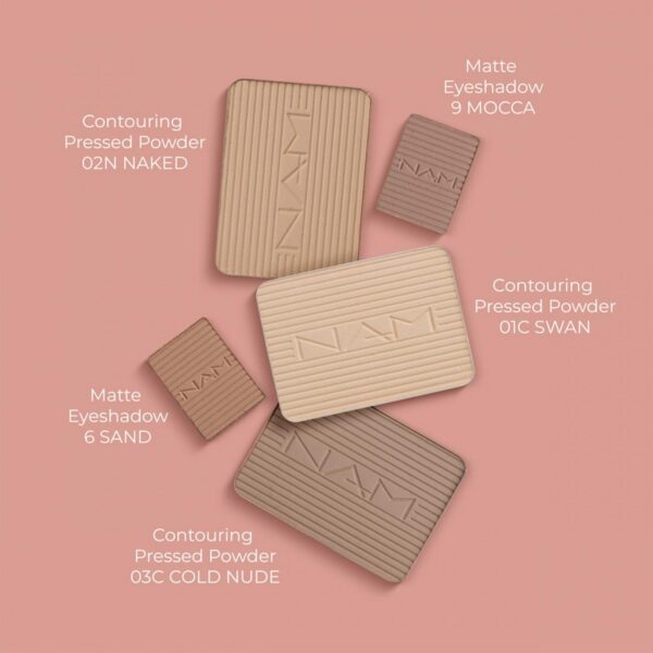 NAM Contouring Pressed Powder 03 Cold Nude, puristepuuteri - Image 3