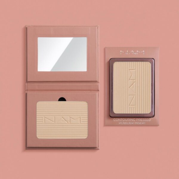 NAM Contouring Pressed Powder 01 Swan, puristepuuteri - Image 2