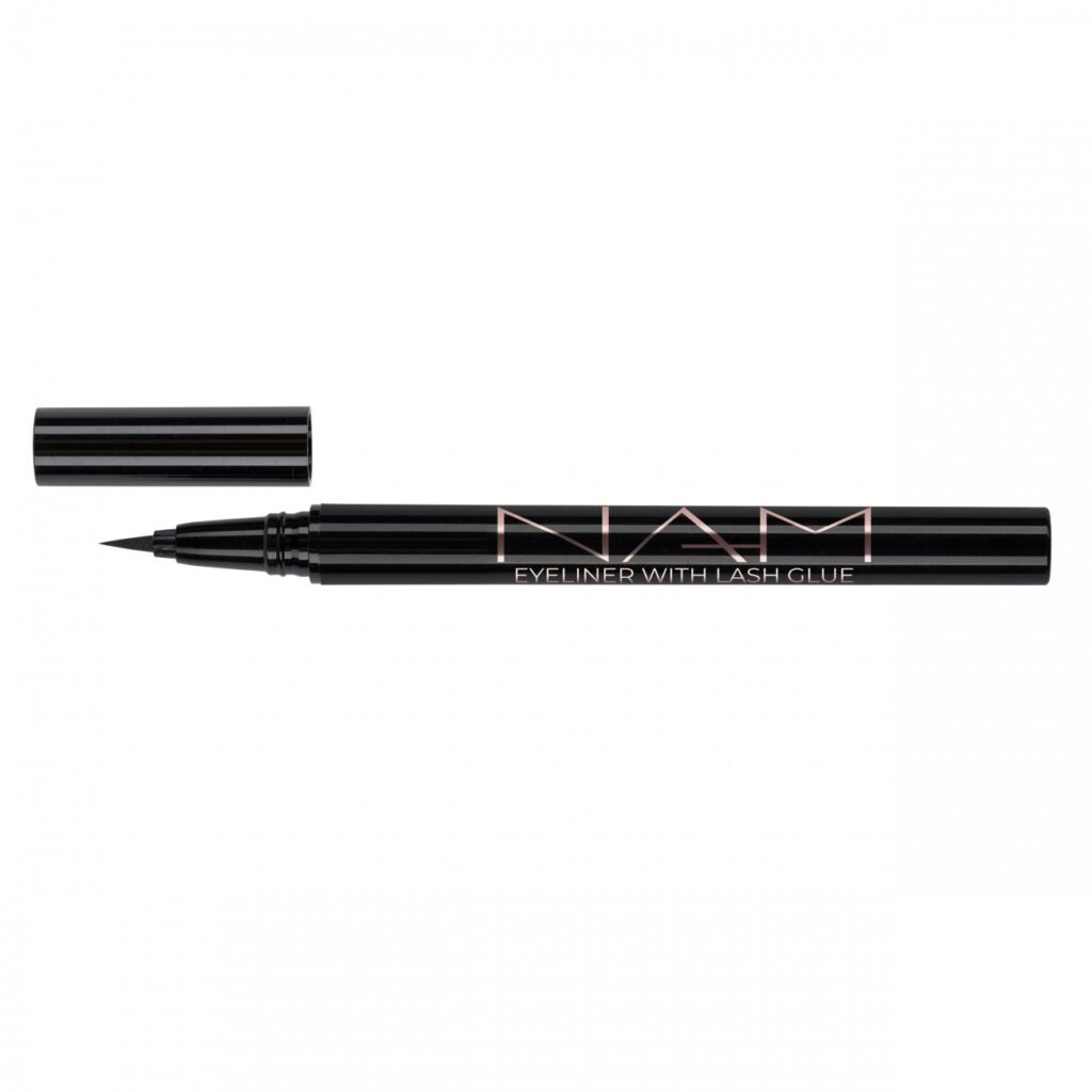 NAM Eyeliner With Lash Glue, silmänrajaus + irtoripsiliima