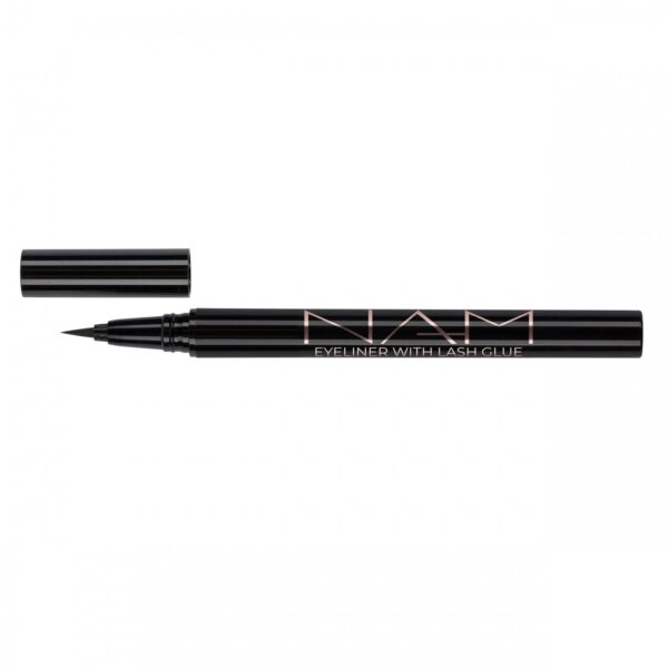 NAM Eyeliner With Lash Glue, silmänrajaus + irtoripsiliima