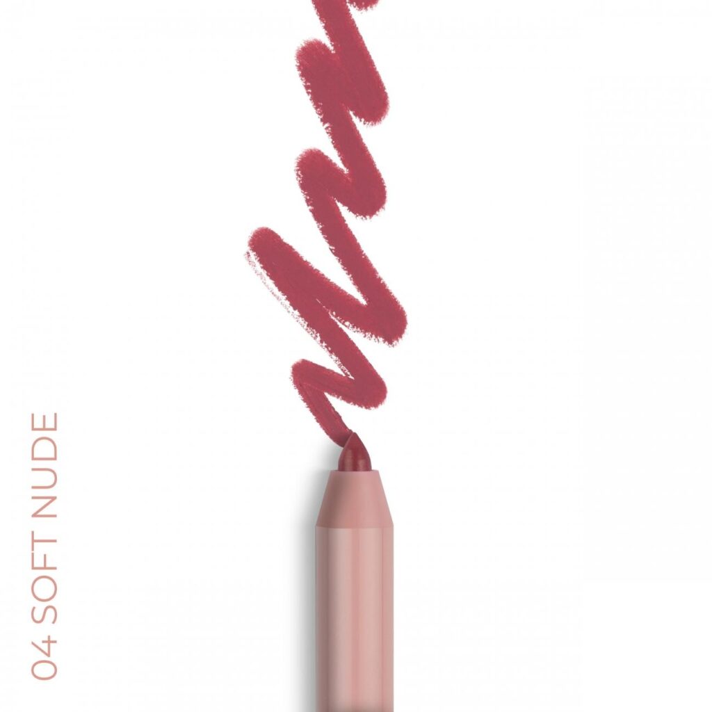 NAM Iconic Matte Lip Pencil 04 Soft Nude, huultenrajauskynä