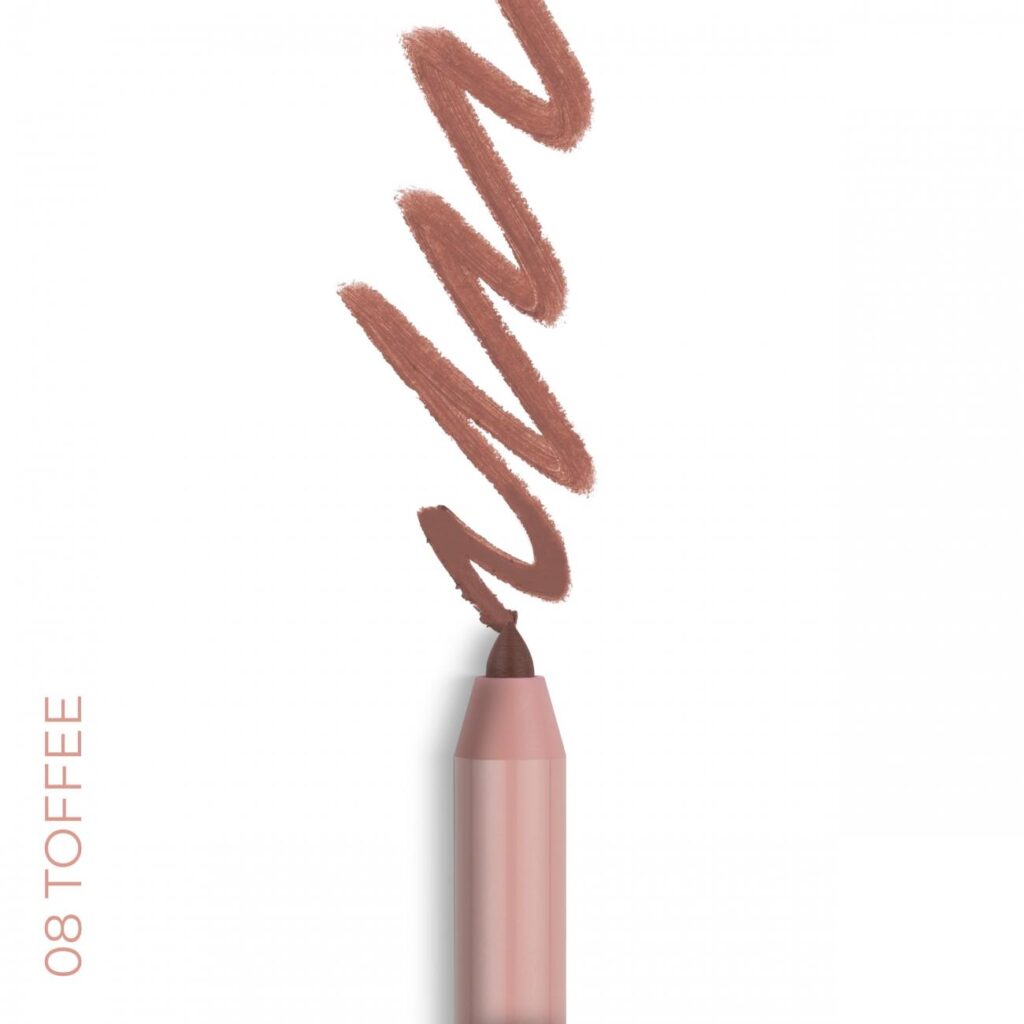 NAM Iconic Matte Lip Pencil 08 Toffee, huultenrajauskynä