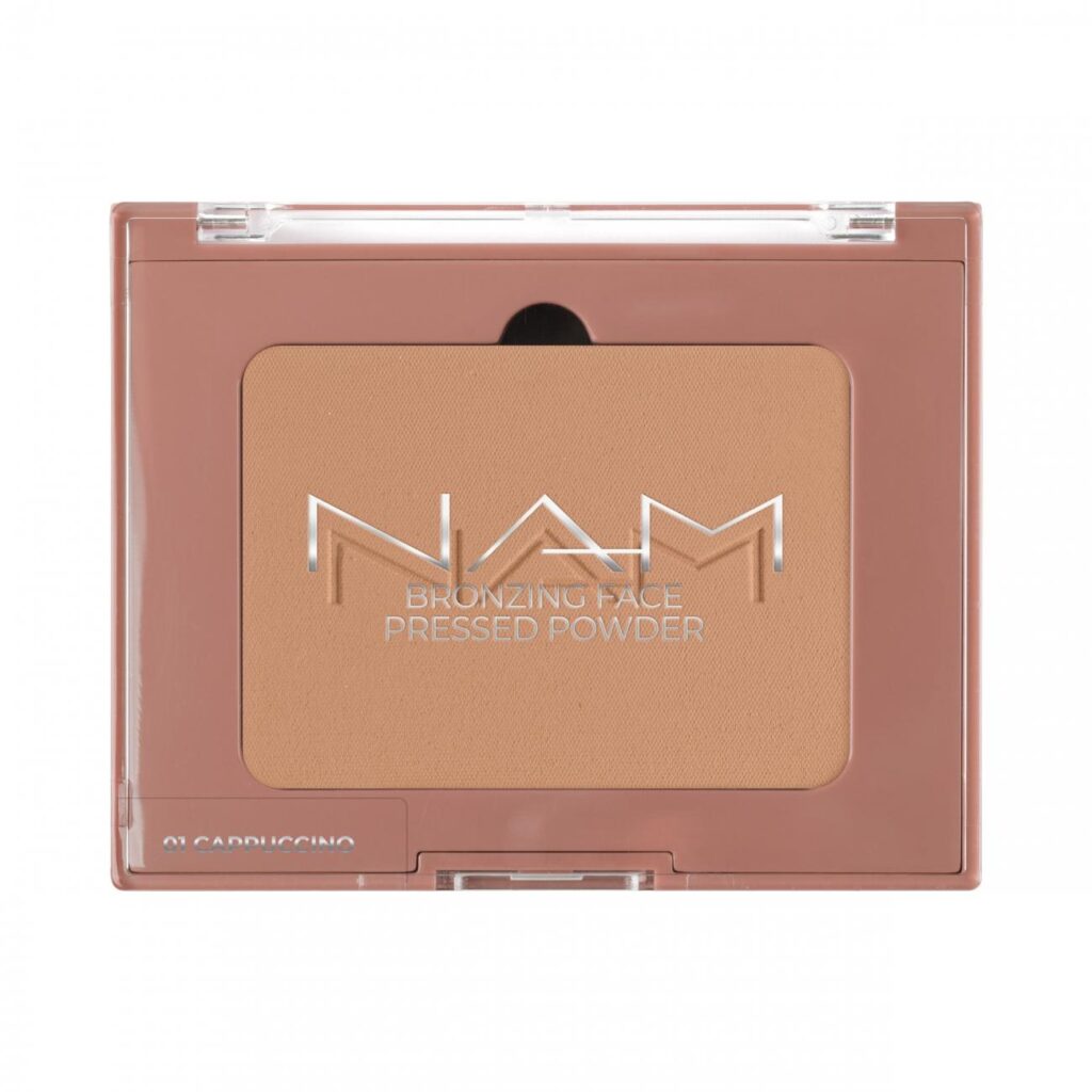 NAM Bronzing Face Pressed Powder 01 Cappuccino, aurinkopuuteri