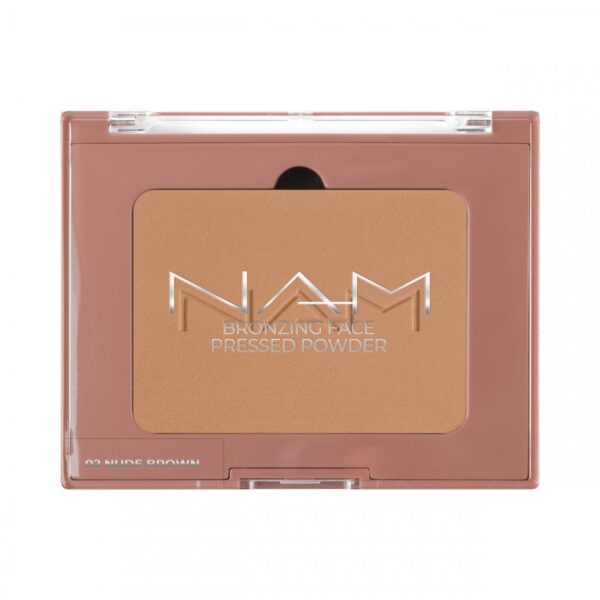 NAM Bronzing Face Pressed Powder 02 Nude Brown, aurinkopuuteri