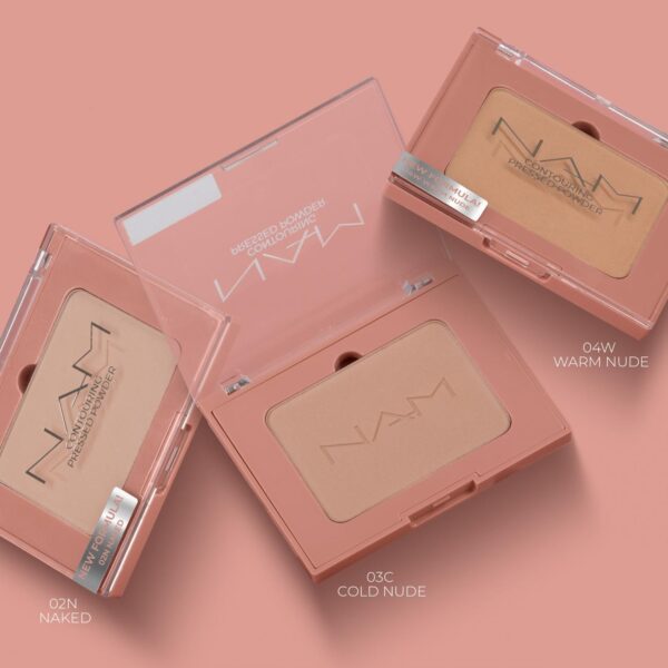 NAM Contouring Pressed Powder 03 Cold Nude, puristepuuteri - Image 2