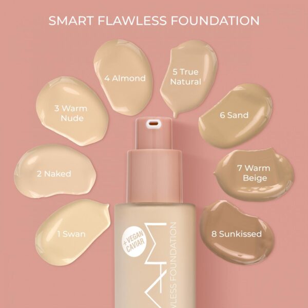 NAM Smart Flawless Foundation 03W Warm Nude, meikkivoide - Image 5