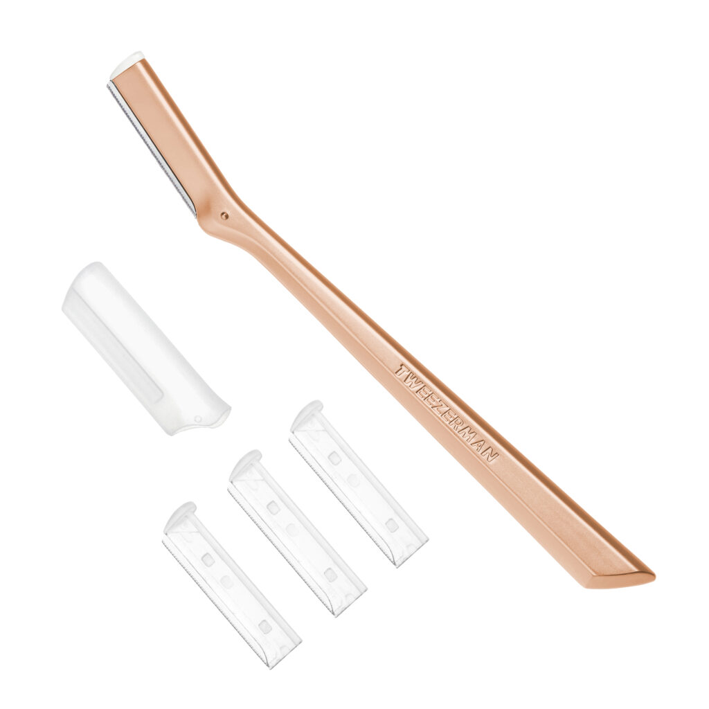 Tweezerman Facial Razor Rose Gold, kasvokarvaveitsi