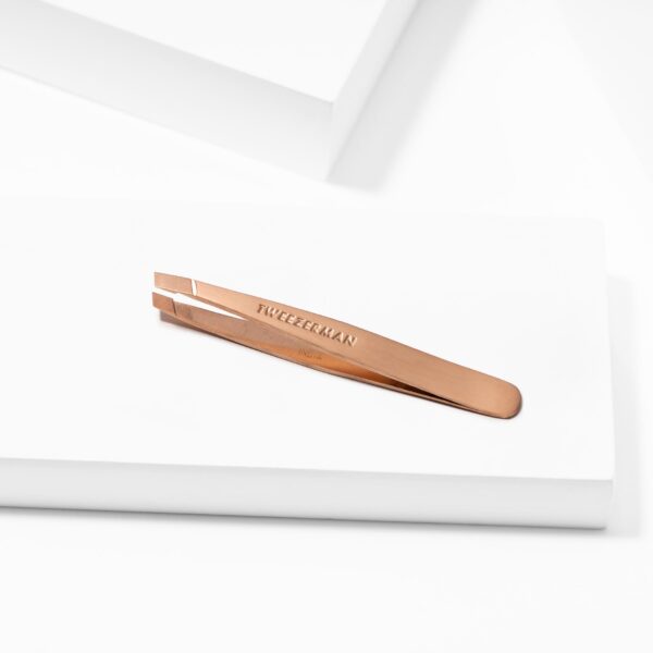 Tweezerman Mini Slant Tweezer Rose Gold, matkapinsetit - Image 3