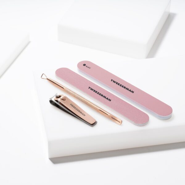 Tweezerman Rose Gold Manicure Set, kynsienhoitovälineet - Image 4
