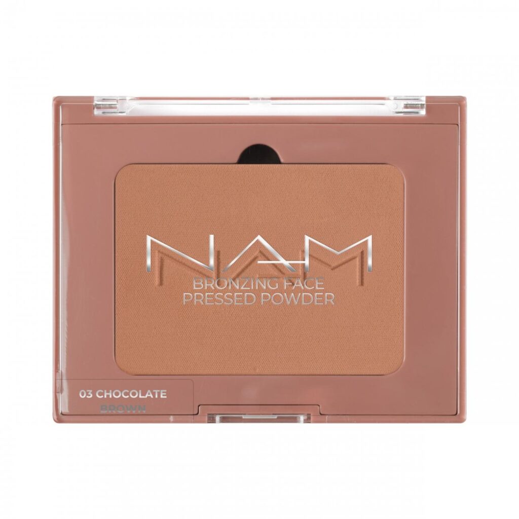 NAM Bronzing Face Pressed Powder 03 Chocolate Brown, aurinkopuuteri